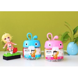 12-color Duckey Play Dough modeling clay + tools: small bunny bucket with a colorful lid